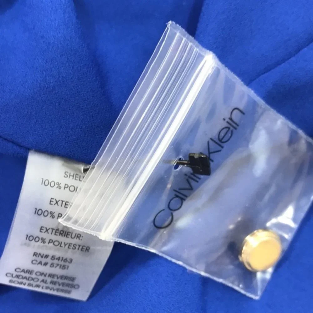 Calvin Klein Plus Size Ruffle-Front Blouse - Picture 5 of 5